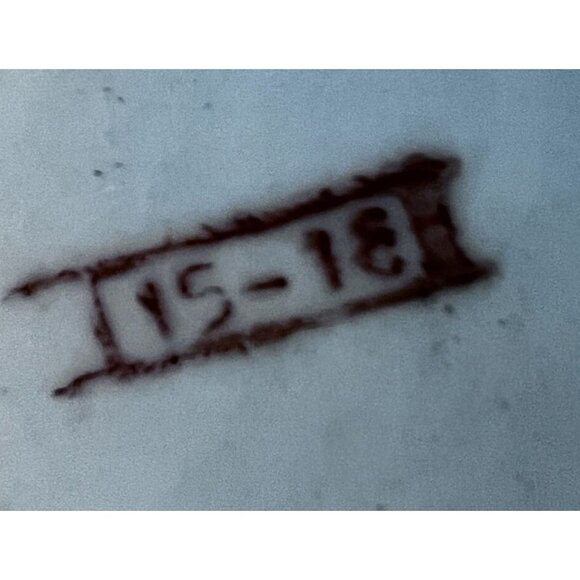 Decorative Ceramic Plate Tassel Motif 10" Pink Blue Gold Embossed Hand-Painted - Picture 6 of 6